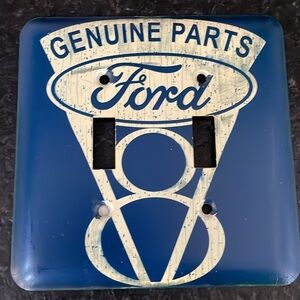 Ford V8 metal switch plate cover